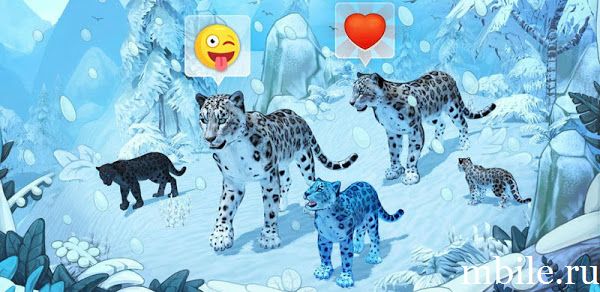 Симулятор семьи снежного леопарда онлайн