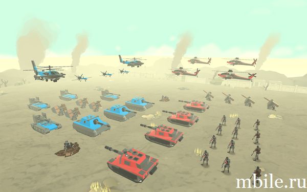 Скачать взломанную версию игры Army Battle Simulator