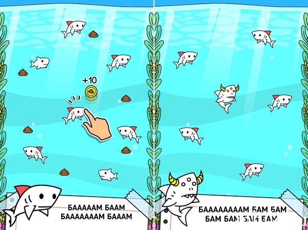 Взломанный Shark Evolution - Clicker Game
