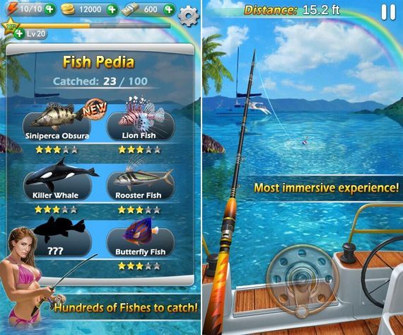Игра Fishing Mania 3D на андроид