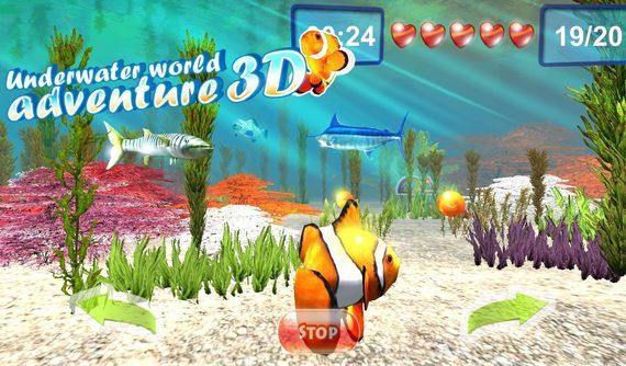 Игра Подводный мир приключений 3D на андроид