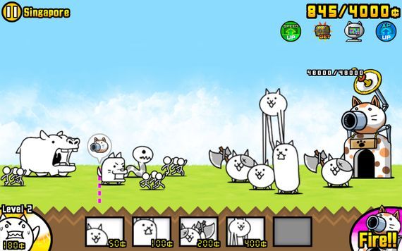 Игра The Battle Cats на андроид