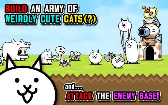 Игра The Battle Cats на андроид