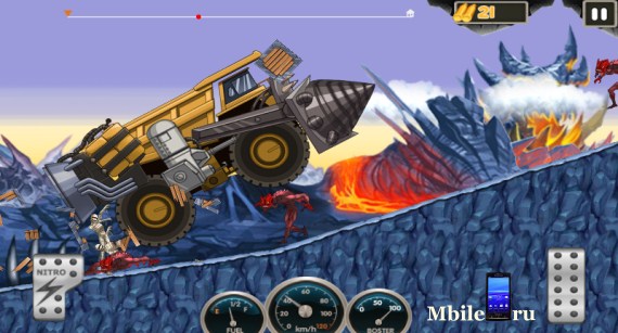 Monster Car Hill Racer