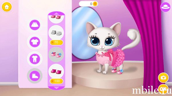 Взломанная игра Kitty Meow Meow - My Cute Cat на андроид